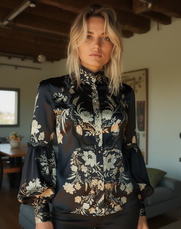 AI-generated photoshoot result